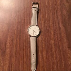 Rosefield rose gold/white grey band women’s watch